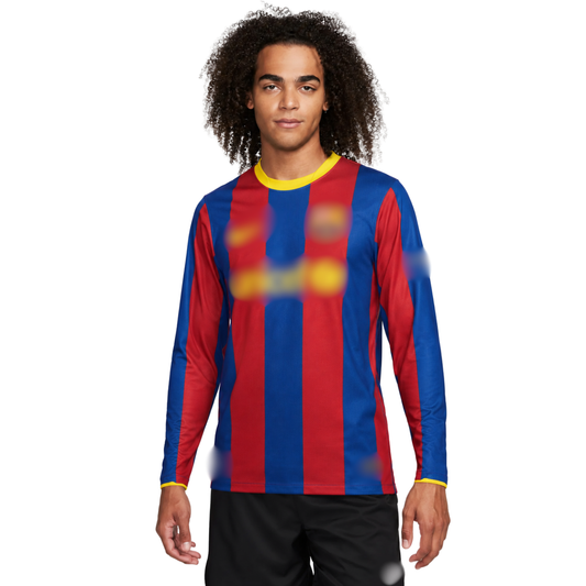 Camiseta Barcelona Primera Equipación Retro Manga Larga 10/11